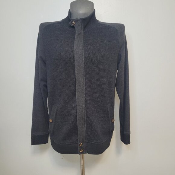 Ted Baker Jensill Herringbone Zip Cardigan Size 5 (US L) - Picture 2 of 16